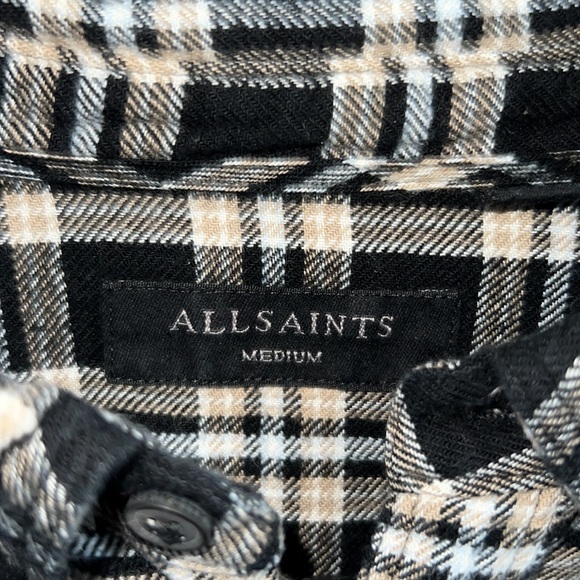 All Saints Men’s Flannel Shirt - Picture 2 of 3